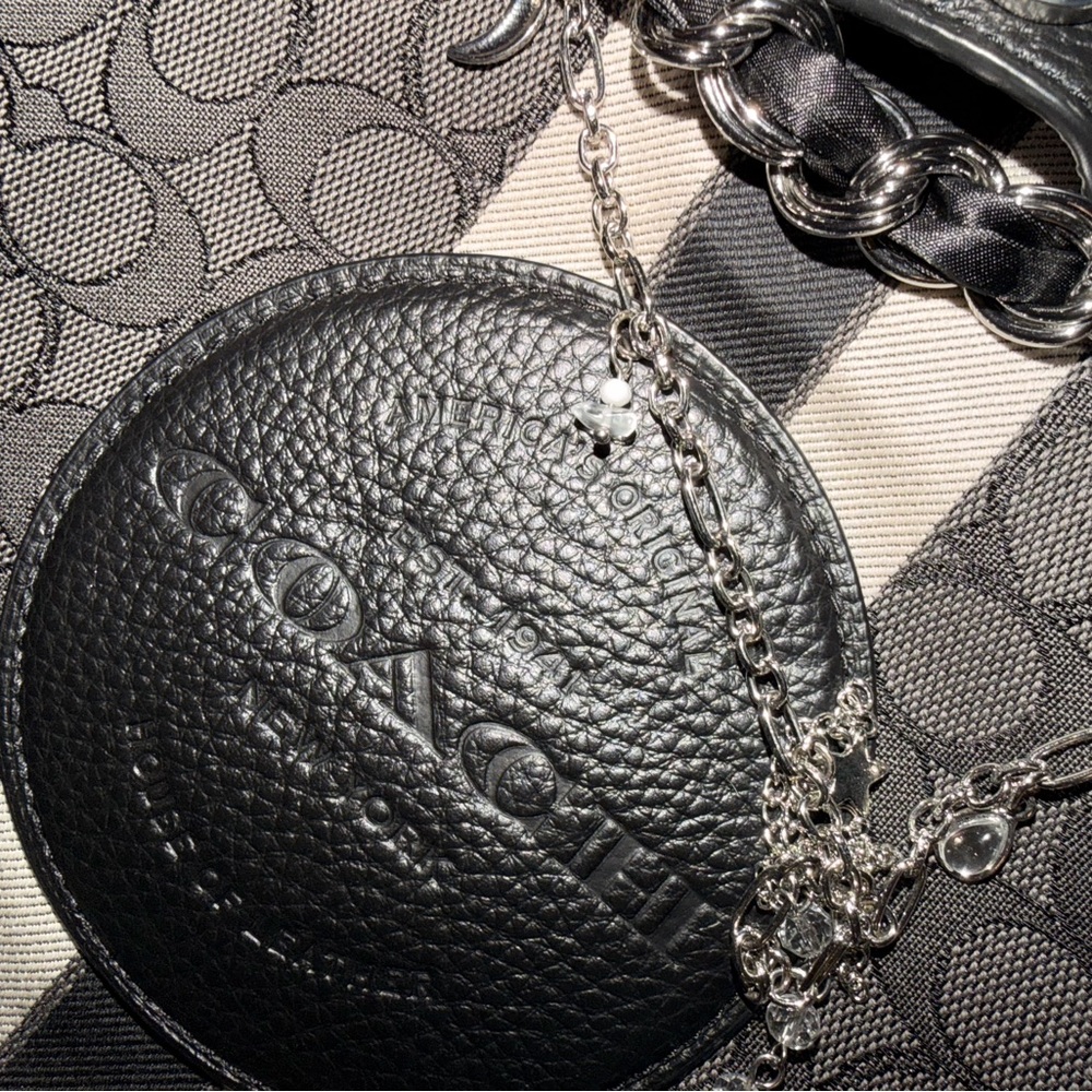 Coach Dempsey Black and Gray Signature Backpack - Picture 11 of 11